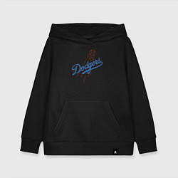 Толстовка детская хлопковая Los Angeles Dodgers baseball, цвет: черный