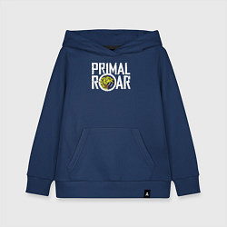 Толстовка детская хлопковая PRIMAL ROAR logo, цвет: тёмно-синий