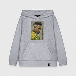 Толстовка детская хлопковая Neymar Junior - Brazil national team, цвет: меланж