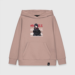 Толстовка детская хлопковая Рандеву с жизнью Date A Live, Куруми Токисаки Kuru, цвет: пыльно-розовый