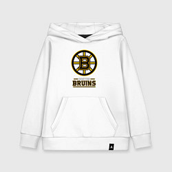 Толстовка детская хлопковая Boston Bruins , Бостон Брюинз, цвет: белый