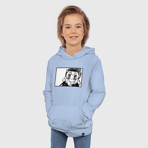 Детская толстовка-худи Кли глазки ангела Геншин Импакт / Мягкое небо – фото 3