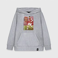 Толстовка детская хлопковая Arsenal, Mesut Ozil, цвет: меланж