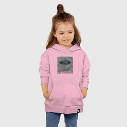 Толстовка детская хлопковая Ford Performance, цвет: светло-розовый — фото 2