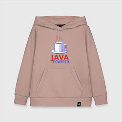 Толстовка детская хлопковая JAWA POWERED, цвет: пыльно-розовый