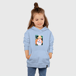 Толстовка детская хлопковая Fairy Tail, Мавис Вермиллион, цвет: мягкое небо — фото 2