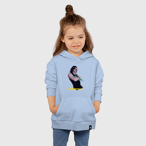 Детская толстовка-худи Джонни Cyberpunk2077 Johnny / Мягкое небо – фото 4