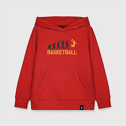 Толстовка детская хлопковая Basketball Fly, цвет: красный