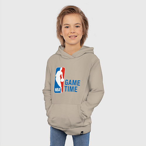 Детская толстовка-худи NBA Game Time / Миндальный – фото 3