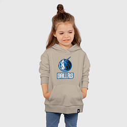 Толстовка детская хлопковая Dallas - Mavericks, цвет: миндальный — фото 2