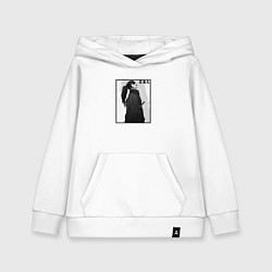Толстовка детская хлопковая Задумчивый Хяккимару, цвет: белый