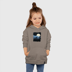 Толстовка детская хлопковая Через Ущелье, цвет: утренний латте — фото 2