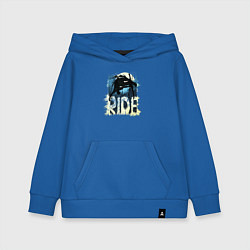 Толстовка детская хлопковая Ride Ski, цвет: синий