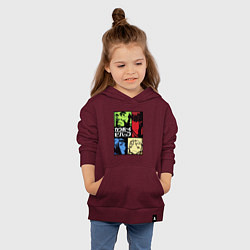Толстовка детская хлопковая Space cowboys, цвет: меланж-бордовый — фото 2
