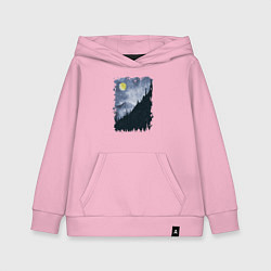 Толстовка детская хлопковая Медведи на склоне, цвет: светло-розовый