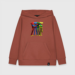 Толстовка детская хлопковая GAME POPPY PLAYTIME Mini Huggies, цвет: кирпичный