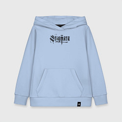 Толстовка детская хлопковая Stigmata логотип, цвет: мягкое небо