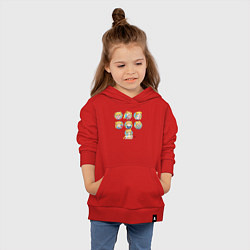 Толстовка детская хлопковая Сейлор Муннеделя с её настроением, цвет: красный — фото 2