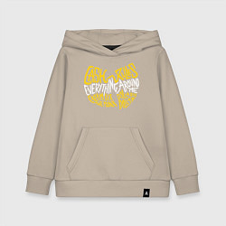 Толстовка детская хлопковая CREAM Wu-Tang, цвет: миндальный