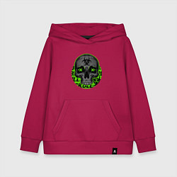 Толстовка детская хлопковая SKULL TOXIC, цвет: маджента