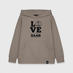 Толстовка детская хлопковая Saab Love Classic, цвет: утренний латте