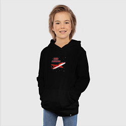 Толстовка детская хлопковая Красная Стрела Airplane, цвет: черный — фото 2