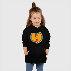 Толстовка детская хлопковая Wu-Tang Colors, цвет: черный — фото 2