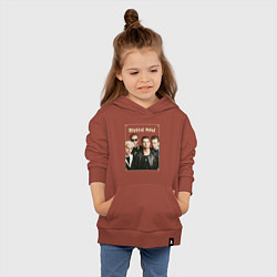 Толстовка детская хлопковая Keep Calm and Enjoy the Silence - Depeche Mode, цвет: кирпичный — фото 2