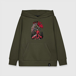 Толстовка детская хлопковая Akira anime, цвет: хаки