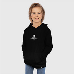 Толстовка детская хлопковая Stray ровный логотип, цвет: черный — фото 2