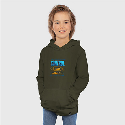 Детская толстовка-худи Игра Control PRO Gaming / Хаки – фото 3