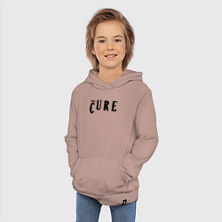 Толстовка детская хлопковая The Cure лого, цвет: пыльно-розовый — фото 2