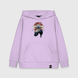 Толстовка детская хлопковая Иноске Демон Слеер, цвет: лаванда