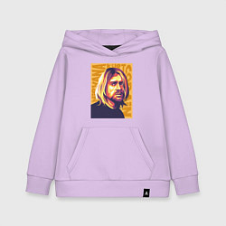 Толстовка детская хлопковая Nirvana - Cobain, цвет: лаванда