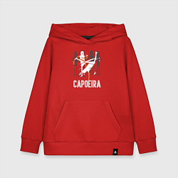 Толстовка детская хлопковая Capoeira - contactless combat, цвет: красный