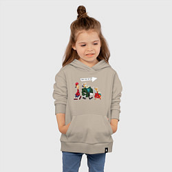 Толстовка детская хлопковая Троица-Остров Сокровищ, цвет: миндальный — фото 2