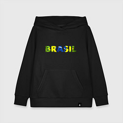 Толстовка детская хлопковая BRASIL 2014, цвет: черный
