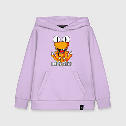 Детская толстовка-худи Радужные друзья - Оранжевый