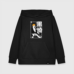 Толстовка детская хлопковая Тысячилетняя война - Ичиго - Блич, цвет: черный