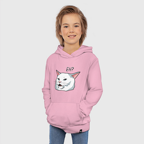 Детская толстовка-худи Eh?! / Светло-розовый – фото 3