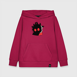 Толстовка детская хлопковая Cult of the Lamb - Овечка в испуге, цвет: маджента