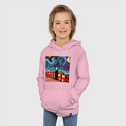 Толстовка детская хлопковая Безликий Гог, цвет: светло-розовый — фото 2
