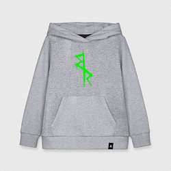 Толстовка детская хлопковая Logotype - Cyberpunk: Edgerunners, цвет: меланж