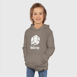 Толстовка детская хлопковая Vault boy - join the vault tec, цвет: утренний латте — фото 2