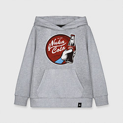 Толстовка детская хлопковая Nuka cola sticker, цвет: меланж