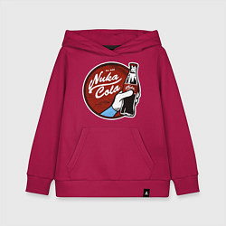 Толстовка детская хлопковая Nuka cola sticker, цвет: маджента