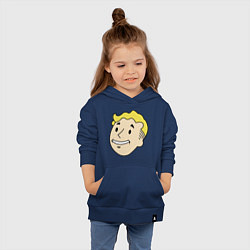 Толстовка детская хлопковая Vault boy head, цвет: тёмно-синий — фото 2