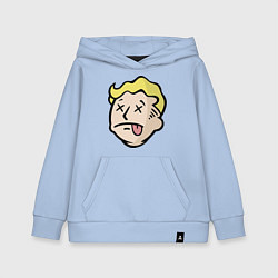 Толстовка детская хлопковая Dead vault boy, цвет: мягкое небо