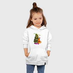 Толстовка детская хлопковая Я твою ёлку шатал, цвет: белый — фото 2