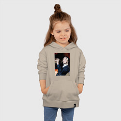 Толстовка детская хлопковая Hyunjin Circus, цвет: миндальный — фото 2